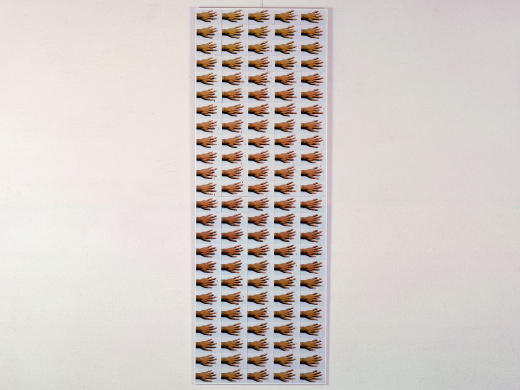 Claude Closky, ‘120 Hands,’ 1993, c-print, collage, 200 x 70 cm.