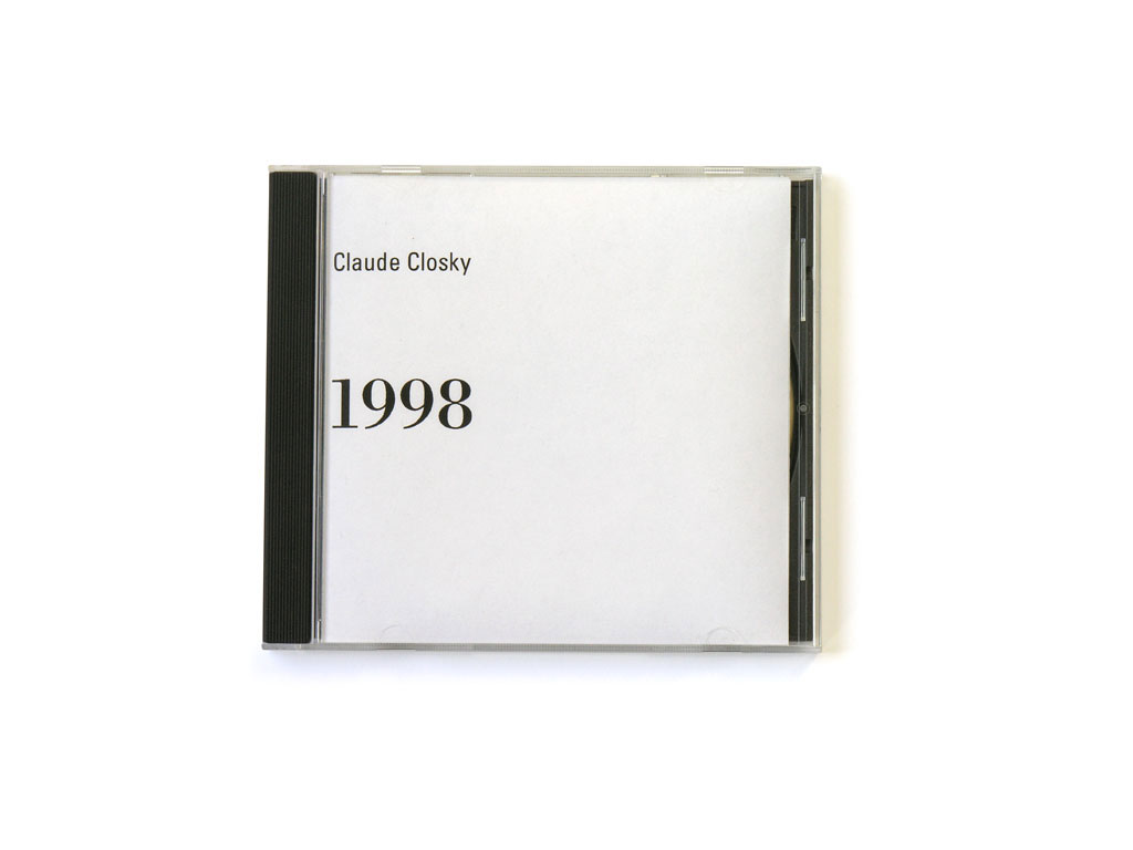 Claude Closky, ‘1998’, 1997, CD-Rom for Macintosh and PC, stereo.