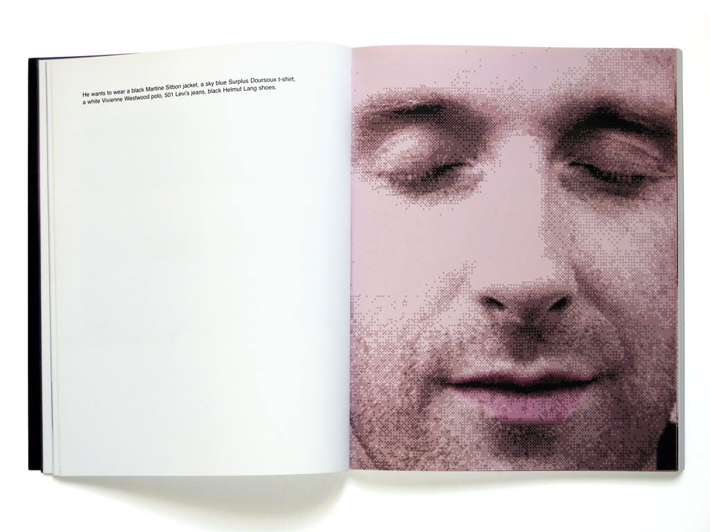 Claude Closky, ‘Fabrice, Gambattista, Karine, Katja’, 2001, October. New York: Big magazine, pp. 38-45.