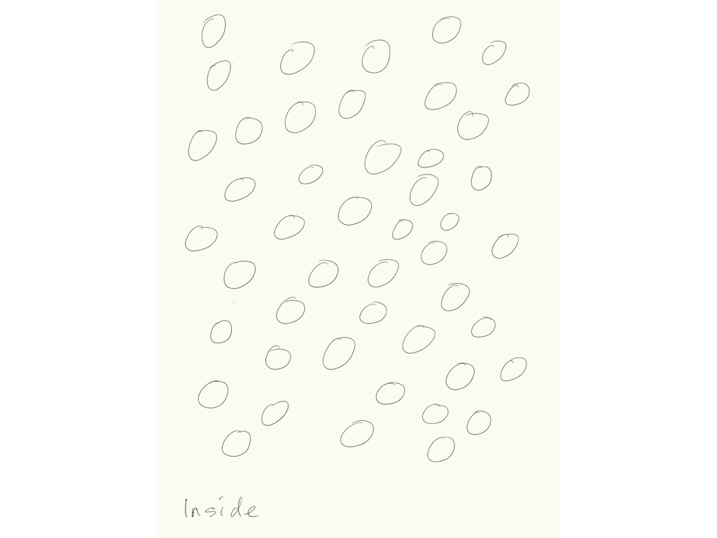 Claude Closky, ‘Inside (8)’, 2008, black ballpoint on paper, diptyque, twice 40 x 30 cm.