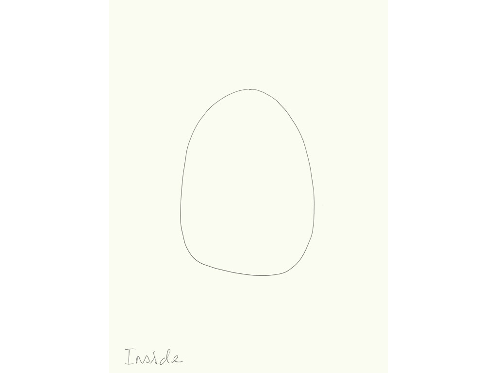 Claude Closky, ‘Inside (window)’, 2008, black ballpoint on paper, diptyque, twice 40 x 30 cm.