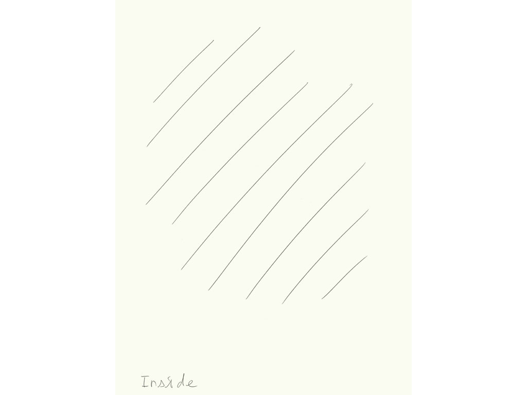 Claude Closky, ‘Inside (bump)’, 2008, black ballpoint on paper, diptyque, twice 40 x 30 cm.