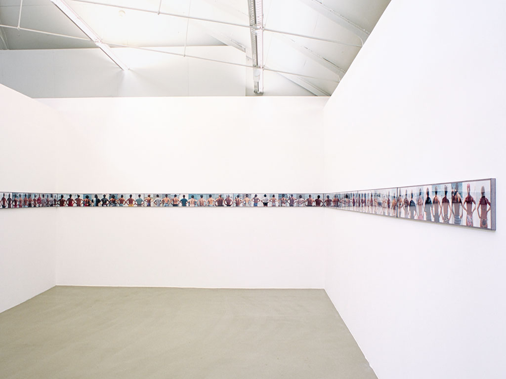 Claude Closky, ‘La Baule (25 July -10 August),’ 1995, c-print, 23 x 1520 cm (100 prints 23 x 15,2 cm). Exhibition view ‘At Sea’, Tate Liverpool, Liverpool (2001). Curated by Victoria Pomery