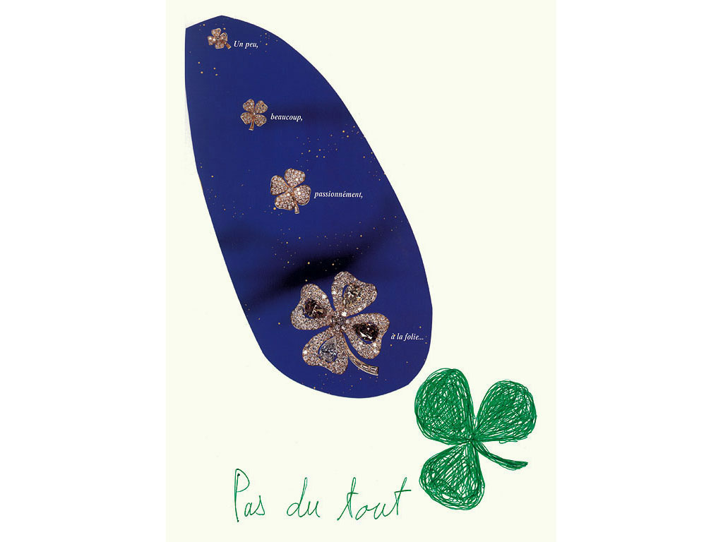 Claude Closky, ‘Pas du tout [loves me, loves me not...]’, 1996, ballpoint pen and collage on paper, 32 x 24 cm.