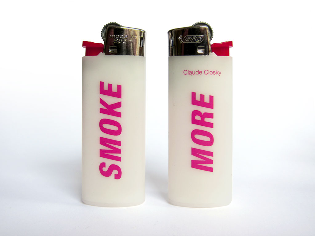 Claude Closky, ‘Smoke More’, 2000, 2 lighters, Paris: Colette.