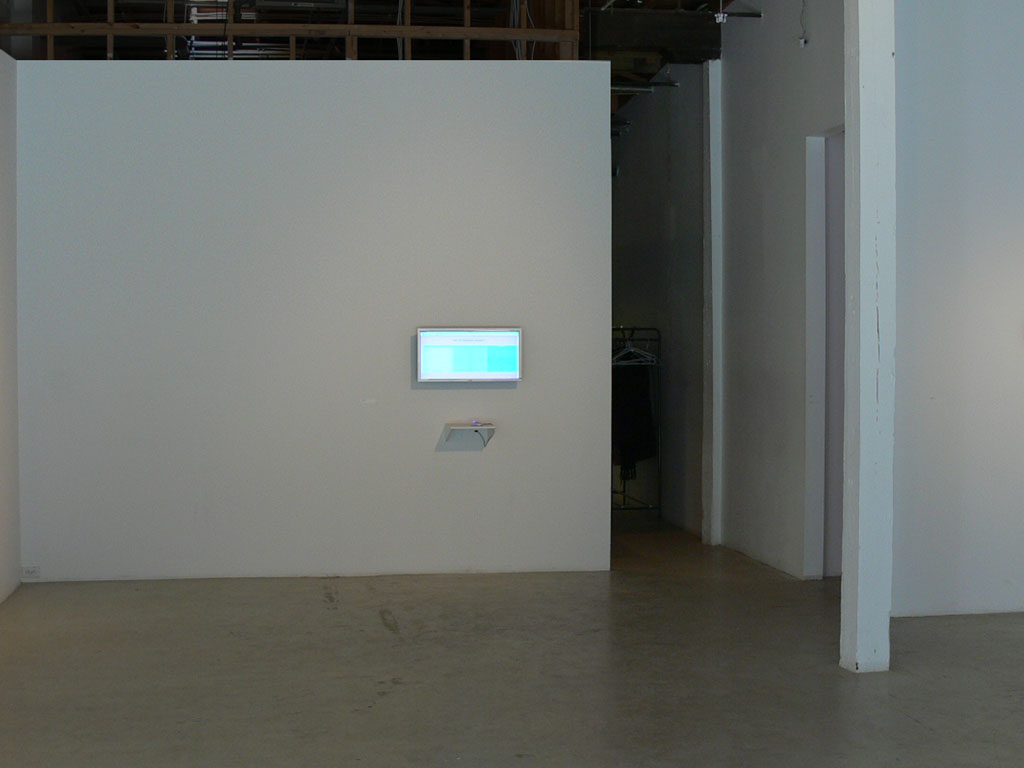 Claude Closky, ‘Top 10’, 2003, interactive web site, Php (http://www.sittes.net/top10). Exhibition view ‘Infinity’, Mercer Union, Toronto. 24 February - 1 April 2006. Curated by Dave Dyment