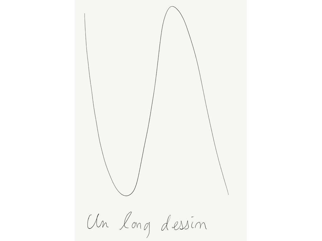 Claude Closky, ‘Un long dessin [A long drawing]’, 2000, ballpoint pen on paper, 35 x 25,5 cm.
