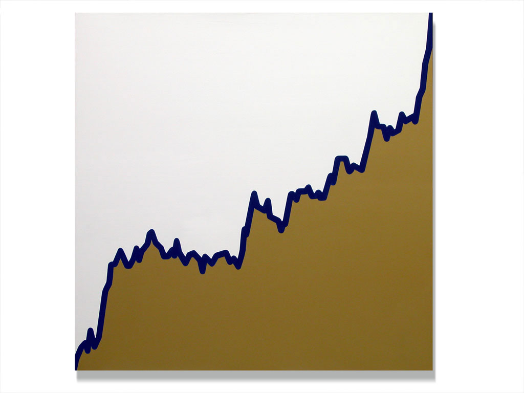 Claude Closky, ‘Untitled (CPTA.MI-12-03-03-19-09-03)’, 2003, acrylic on canvas, 180 x 180 cm.