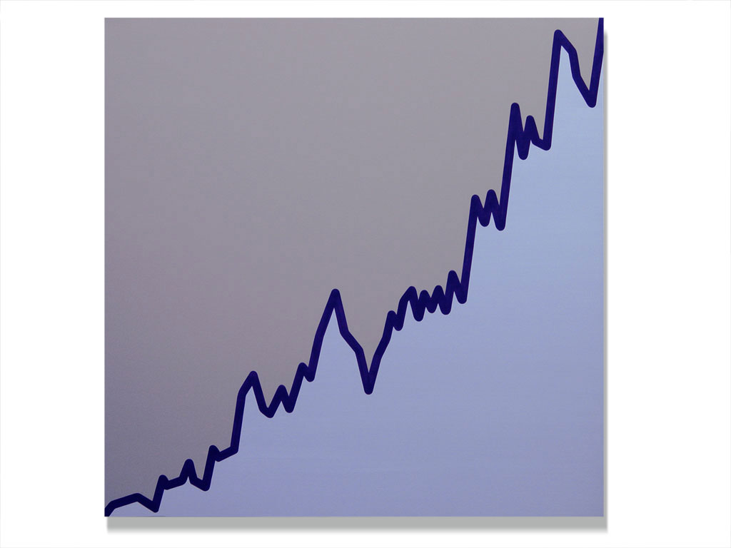 Claude Closky, ‘Untitled (MS.MI-26-10-99-09-03-00) ’, 2003, acrylic on canvas, 180 x 180 cm.