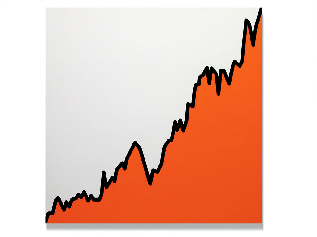 Claude Closky, ‘Untitled (TLIT.MI-03-01-98-14-03-00)’, 2003, acrylic on canvas, 180 x 180 cm.