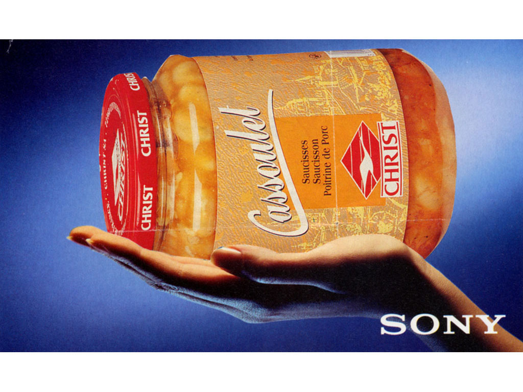 Claude Closky, ‘Untitled (Christ-Sony)’, 1995, collage, 35 x 25,5  cm.