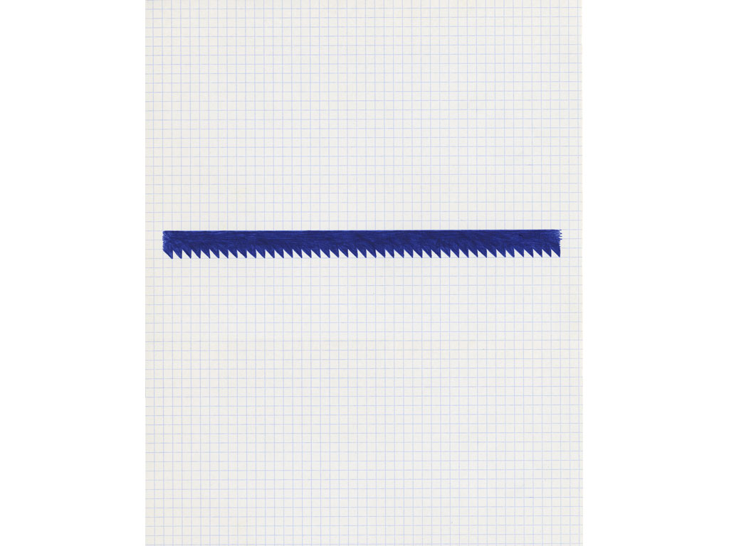 Claude Closky, ‘Untitled (saw)’, 1991, ballpoint pen on paper, 30 x 24 cm.